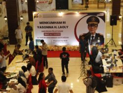 Menkumham Yasonna Laoly Memperkenalkan Layanan Passport Smart Eazy di Medan