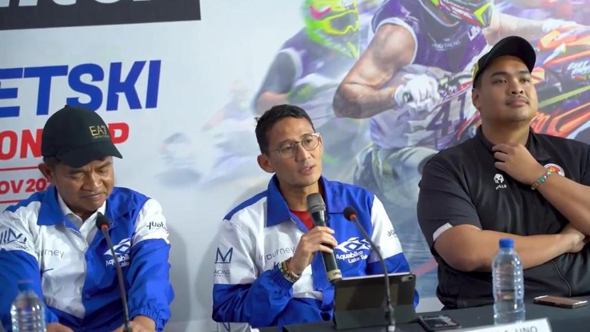 Sandiaga Uno Memenangkan Gelar Indonesia Sebagai Penyelenggara Terbaik Aquabike Jetski World Championship 2023