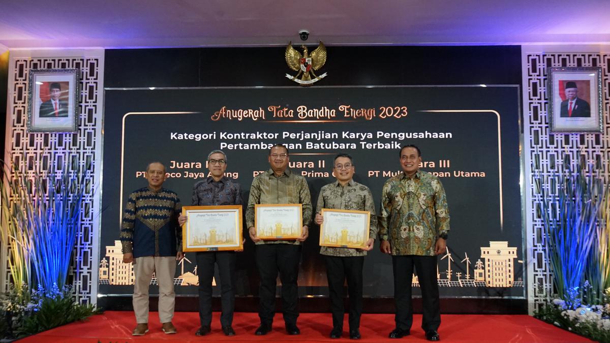 Kementerian ESDM Berikan Penghargaan Tata Bandha 2023 kepada Kideco