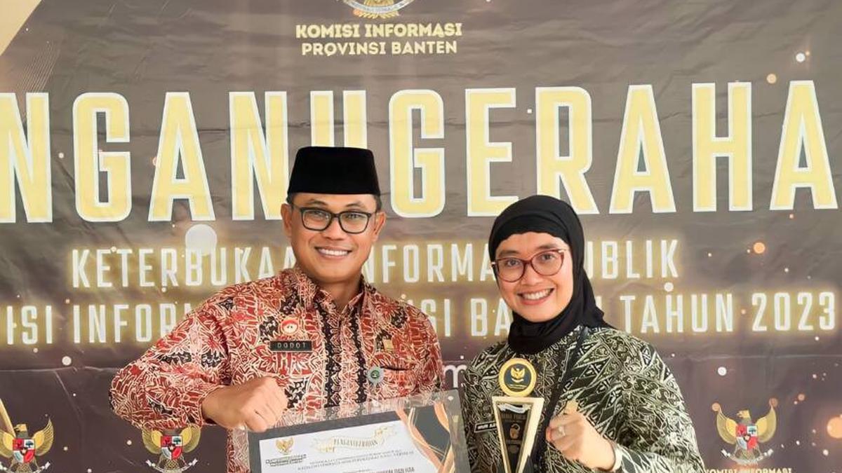 Kemenkumham Banten Memperoleh Penghargaan atas Komitmen Keterbukaan Informasi Publik