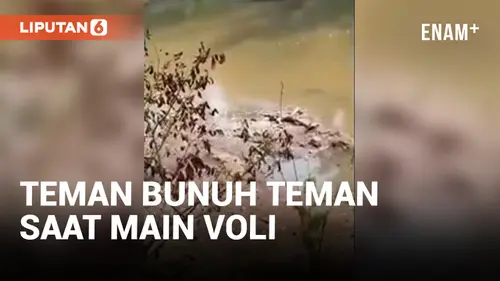 VIDEO: Teman Mengejutkan dengan Serangan Mendadak kepada Rekan Main Voli