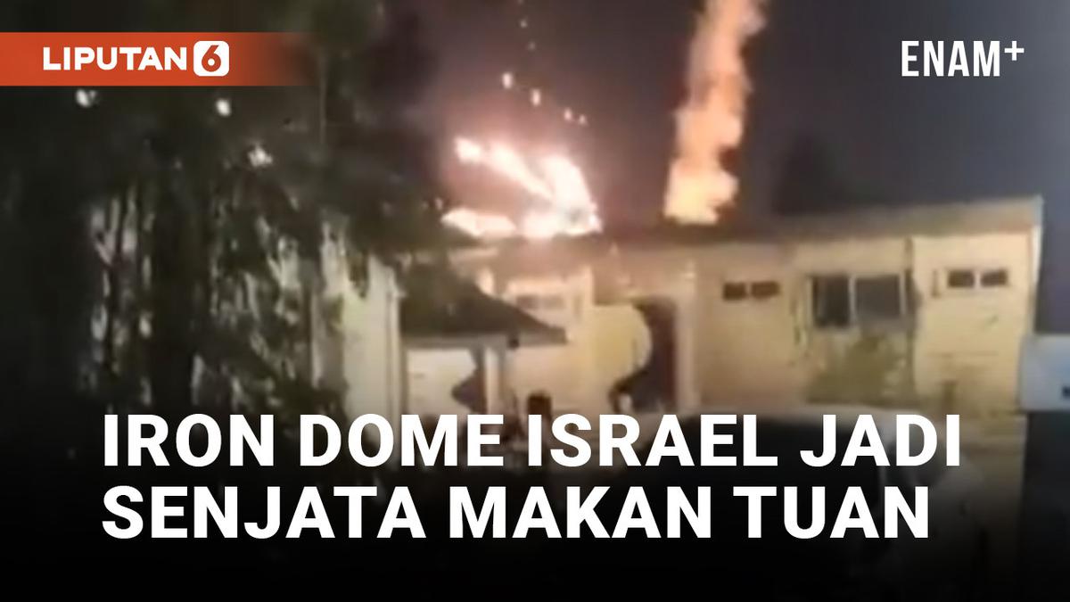 Iron Dome Israel Mengalami Kerusakan dan Jatuh di Rumah Sakit Tel Aviv