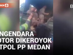 Video: Anggota Satuan Polisi Pamong Praja (Satpol PP) Medan Menganiaya Pengendara Motor