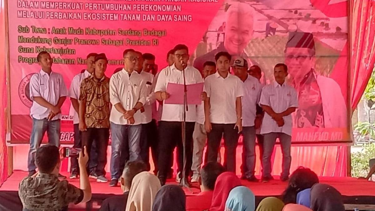 Deklarasi Relawan BNBG Sergai untuk Mendukung Ganjar-Mahfud diwarnai dengan Aksi Tanam Padi Serentak