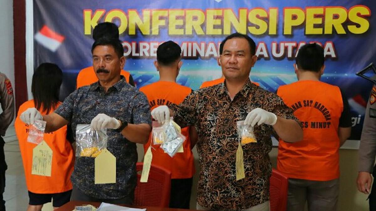 Dalam Sebulan, 4 Warga Minahasa Utara Diamankan atas Kasus Narkoba