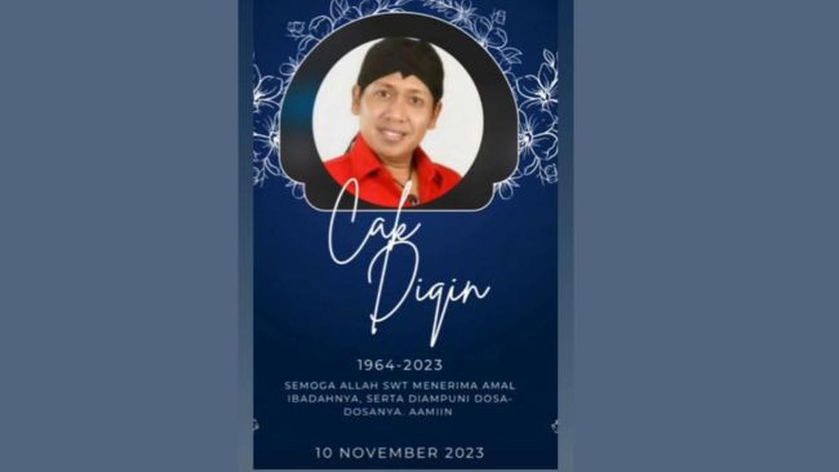 Cak Diqin Tutup Usia, Penyanyi Campursari Legendaris Meninggal Dunia