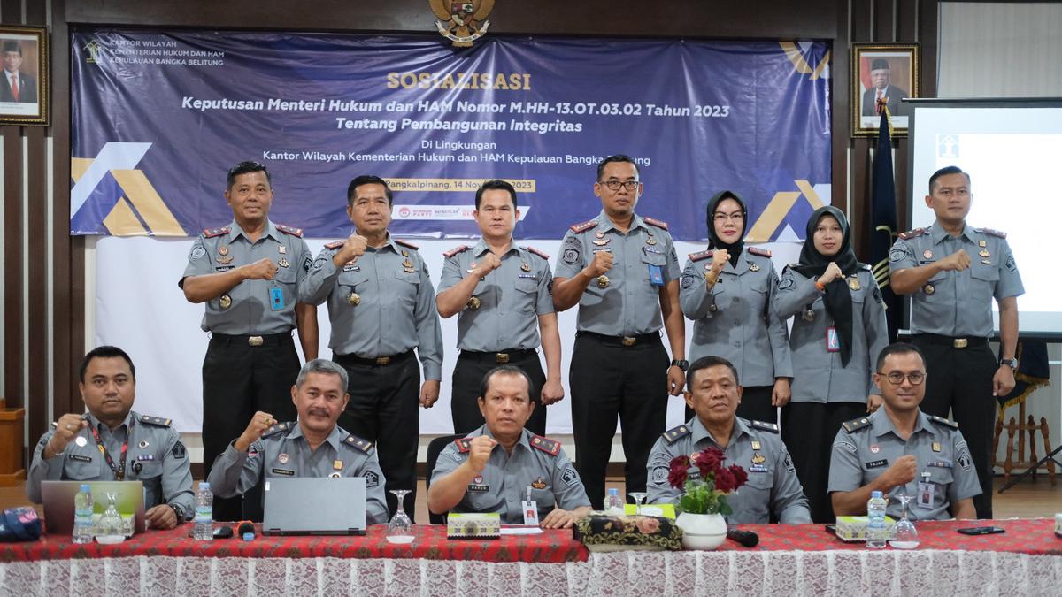 Kementerian Hukum dan HAM Provinsi Bangka Belitung Maksimalkan Peran Duta Integritas