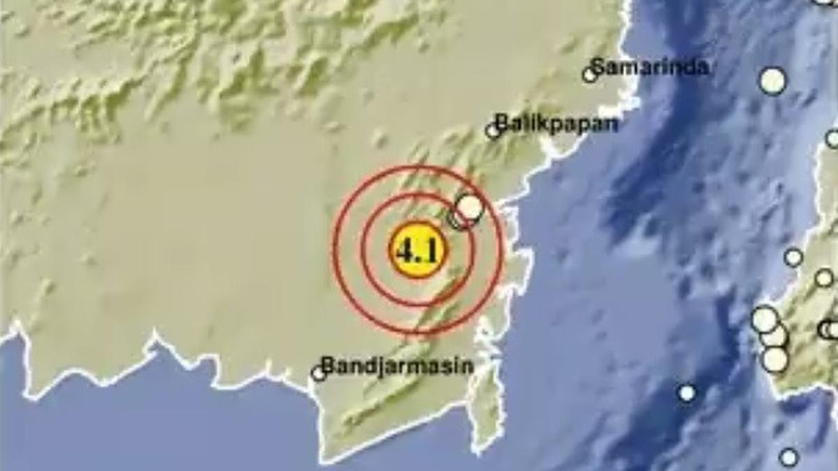 Gempa Bumi dengan Magnitudo 4,1 Mengguncang Balangan Kalsel