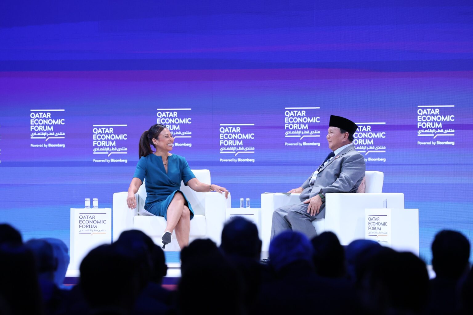 Prabowo Subianto Reveals Government Focus on Food, Energy, and Downstreaming at the Qatar Economic Forum