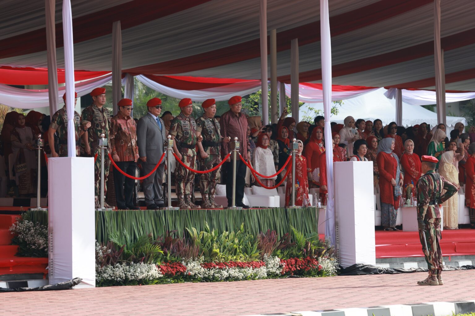 72nd Anniversary of Kopassus, Presenting the Song Ksatria Kusuma Bangsa for Prabowo Subianto