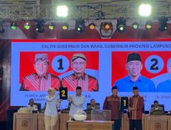 Pilgub Lampung 2024: Nomor Urut Paslon Arinal-Sutono 1, Mirza-Jihan 2