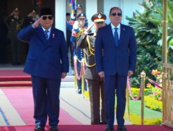 Prabowo disambut hangat oleh El-Sisi di Istana Al-Ittihadiya